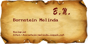 Bornstein Melinda névjegykártya